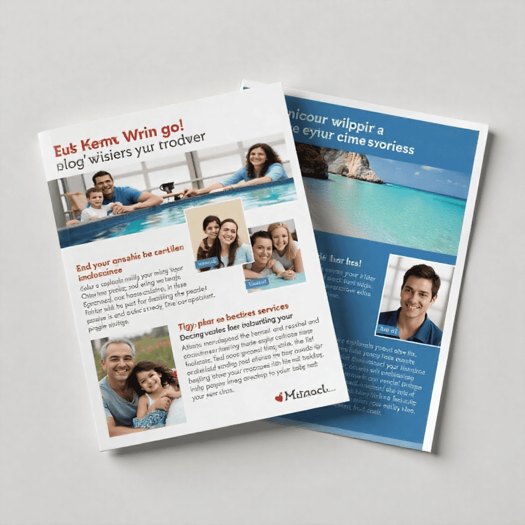 Restaurant menu printing portfolio example