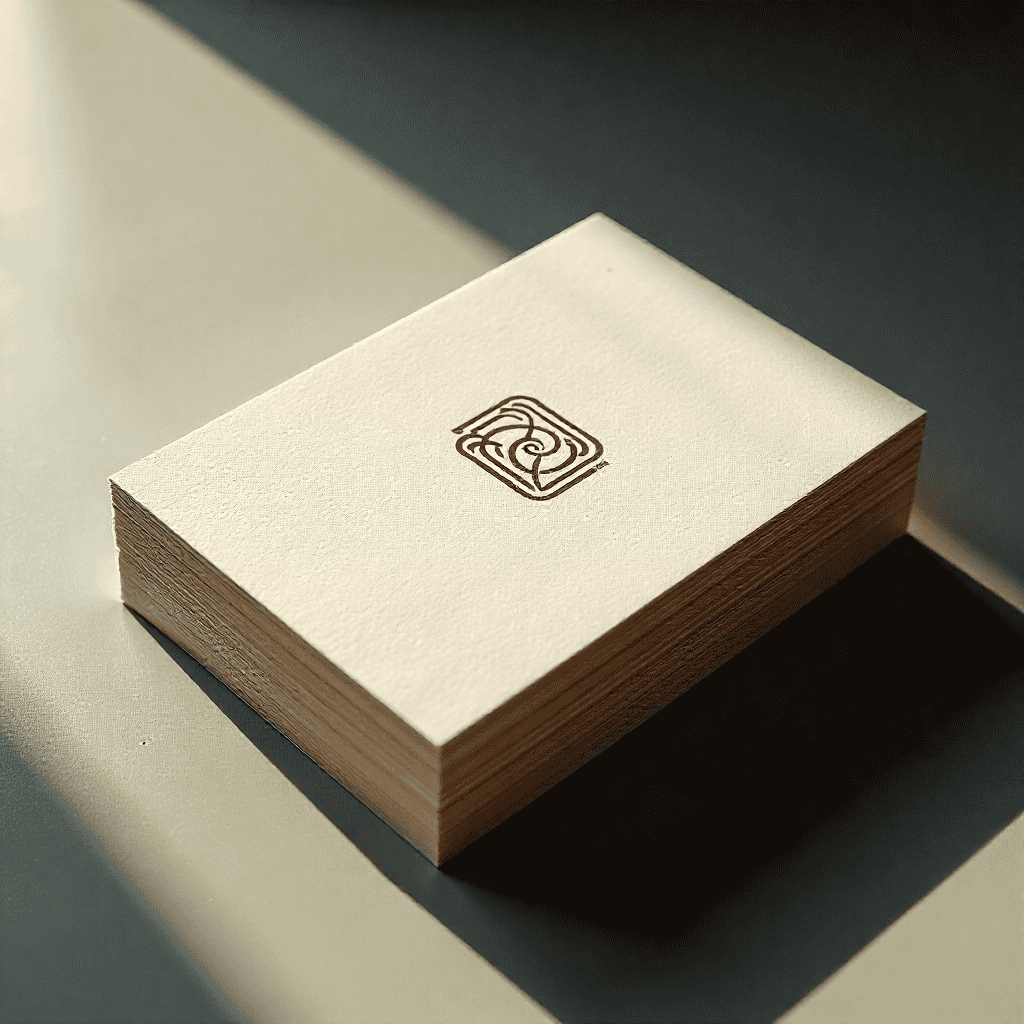 Luxury brand business card portfolio example